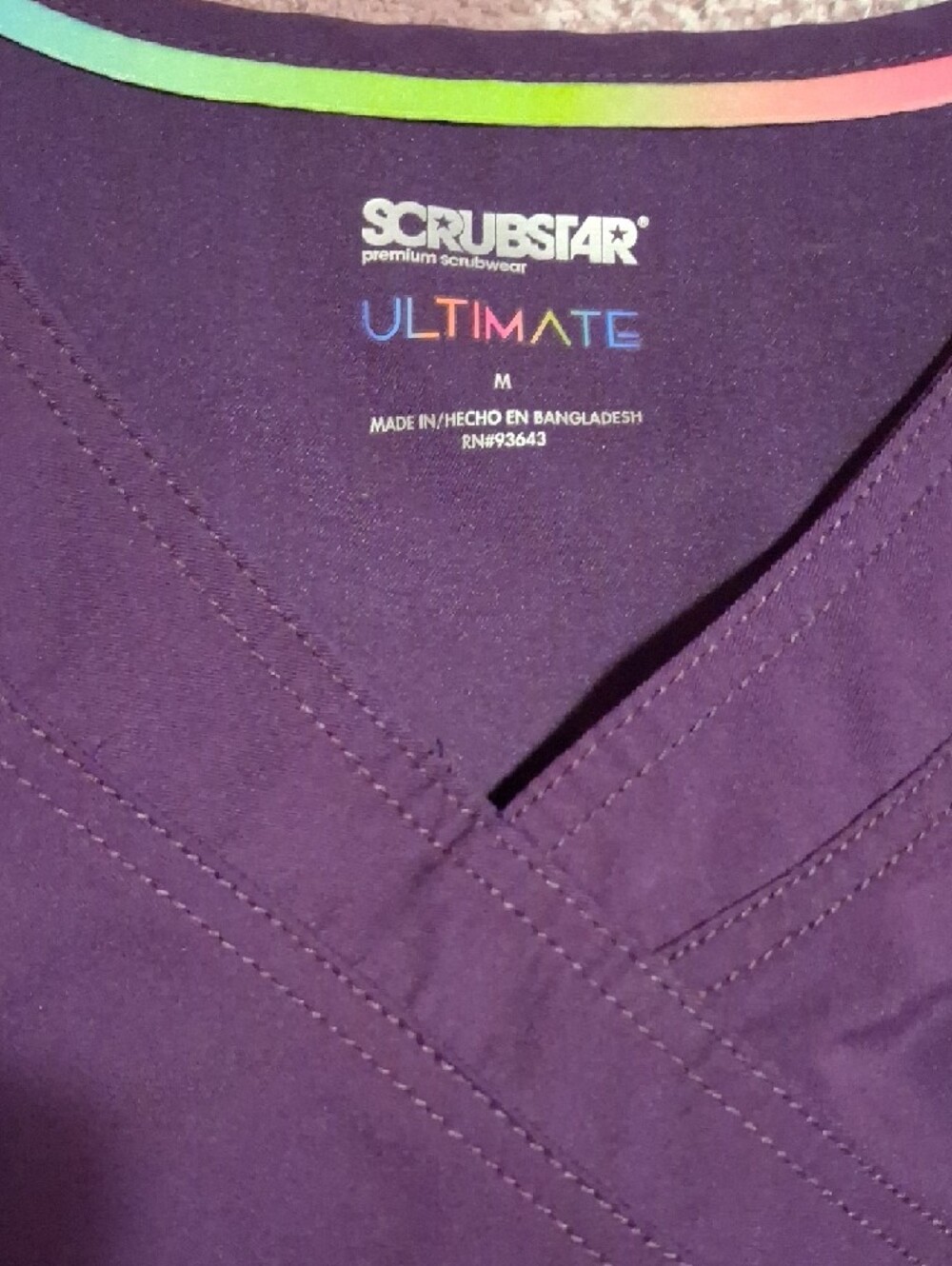 Scrubstar Purple Women's Scrub Set - Picture 3 of 5